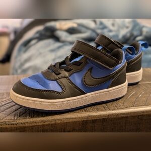 Nike Kids' Court Borough Low Recraft Shoes Toddler Size 9 Blue Black